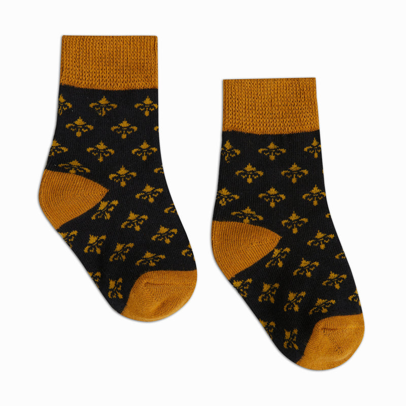 Baby Black and Gold Socks Baby Black and Gold Socks