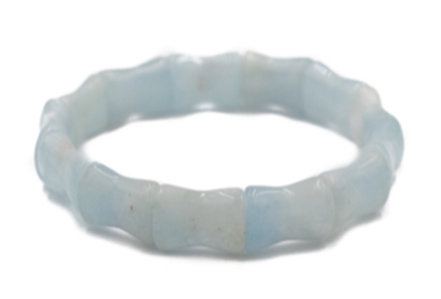 Bamboo Bangle Aquamarine