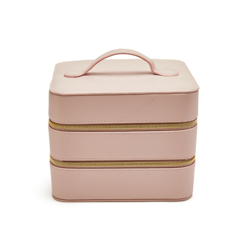 Leah Travel Cosmetic Case Pale Pink