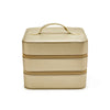 Leah Travel Cosmetic Case Gold