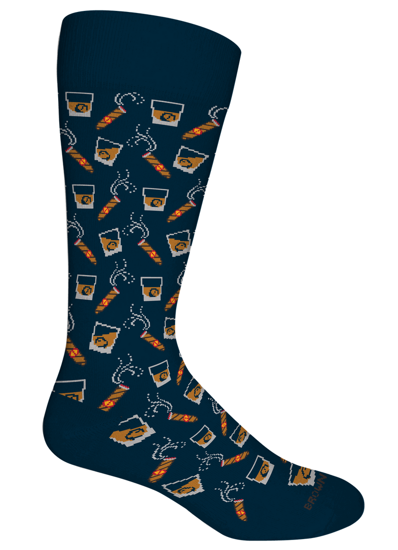 Bourbon/Cigar Socks