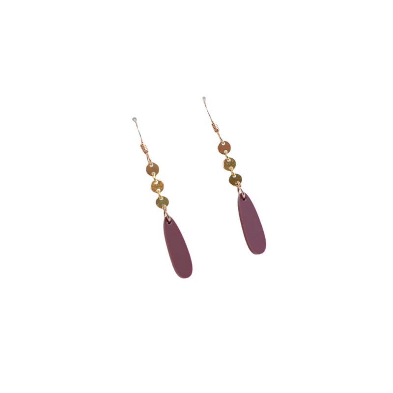 Cranberry Elegant Chain Drop