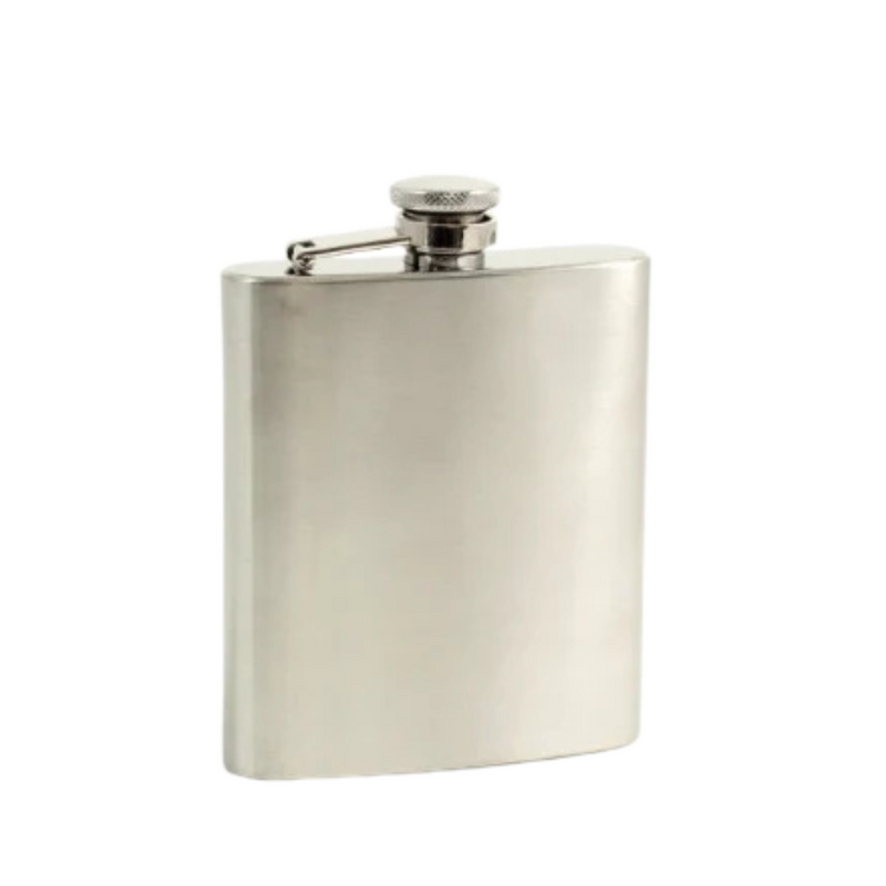 Satin Stainless Steel Flask  7 oz