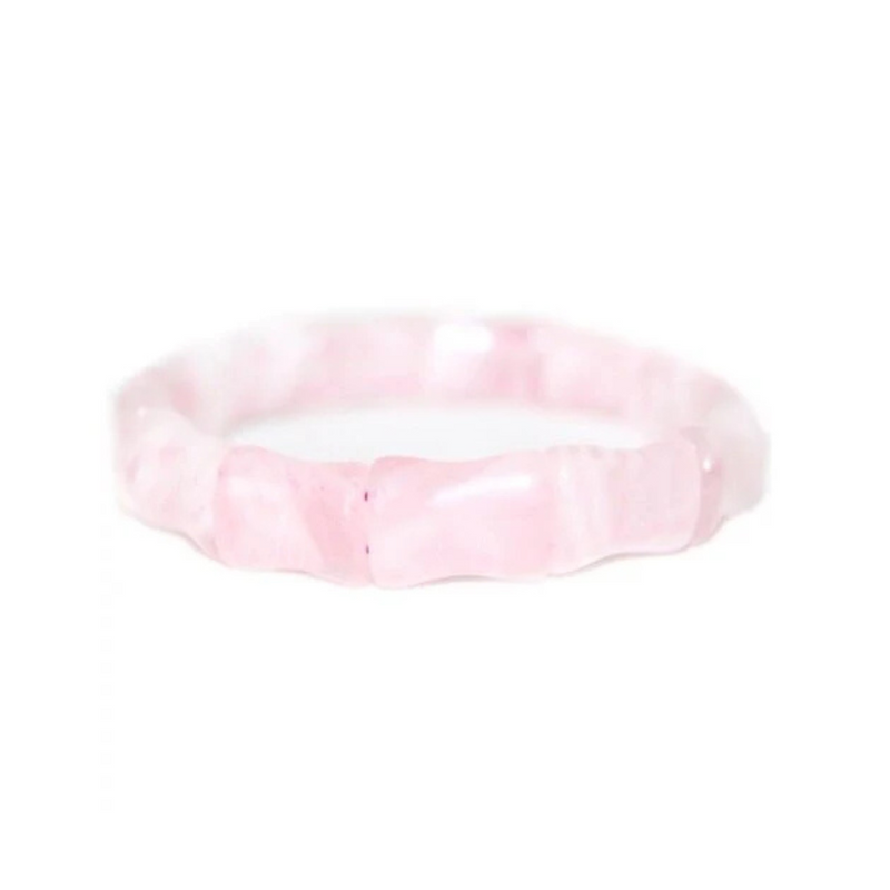Bamboo Bangle Rose Quartz