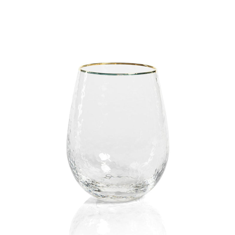 Negroni Hammered Stemless Glass Set O/2