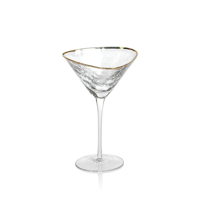 Triangular Martini Glasses Set of 2