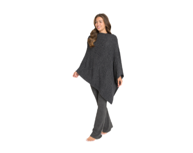 Barefoot Dreams Cozy Chic Lite Cable Poncho